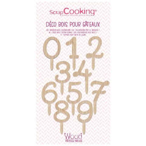Topper Di Legno Per Torte - Figure Da 0 A 9 - Foto 1