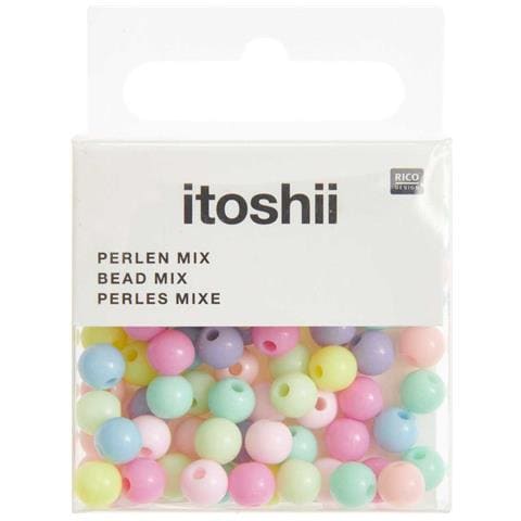 80 Perline Rotonde - Rainbow Pastello - Foto 1