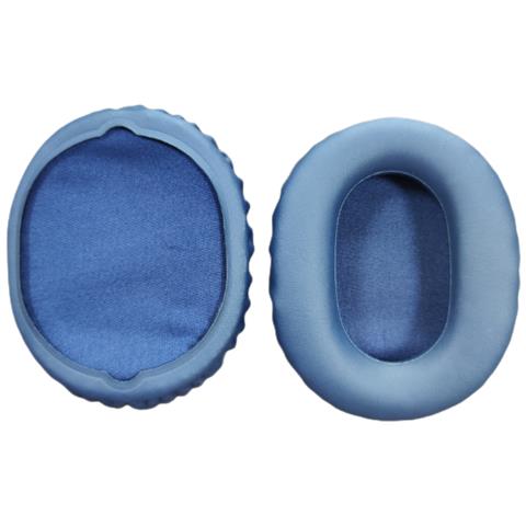 1 Paio Di Copri Auricolari In Pelle Proteica Blue - Foto 1