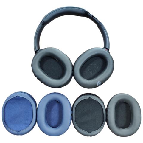 1 Paio Di Copri Auricolari In Pelle Proteica Blue - Foto 3