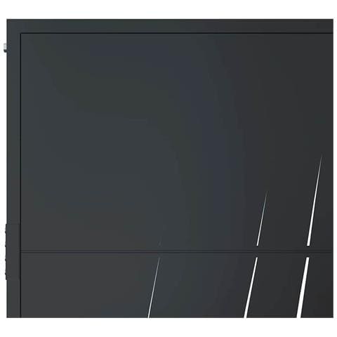 Cancello Giardino Antracite 105x105 Cm In Acciaio Design Erba - Foto 8