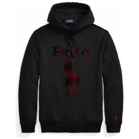 Felpa Con Cappuccio Nero Logo Big Pony Tg S - Foto 1