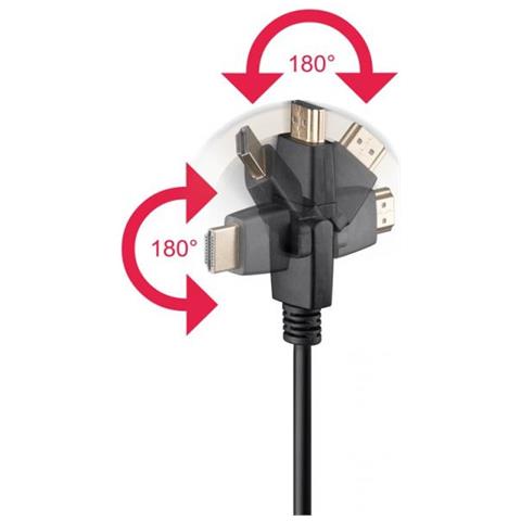 Goobay 61286 Cavo Hdmi 2 M Hdmi Tipo A (standard) Nero - Foto 2