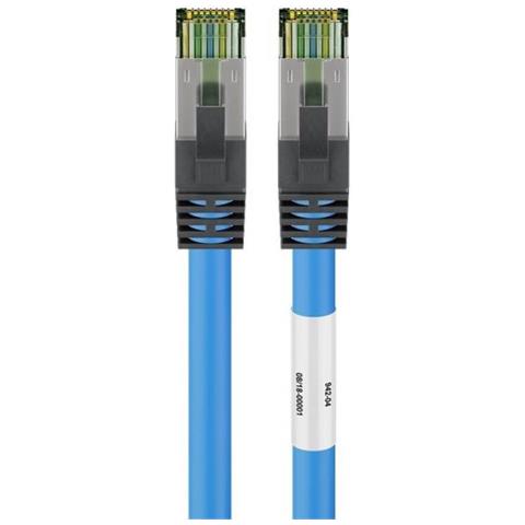 Goobay 45657 Cavo Di Rete Blu 0,25 M Cat8.1 S /ftp (s-stp) - Foto 1