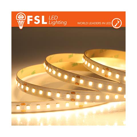 Striscia LED 5m IP20 2835 24V - 12W /m 120led /m 3000K - Foto 1