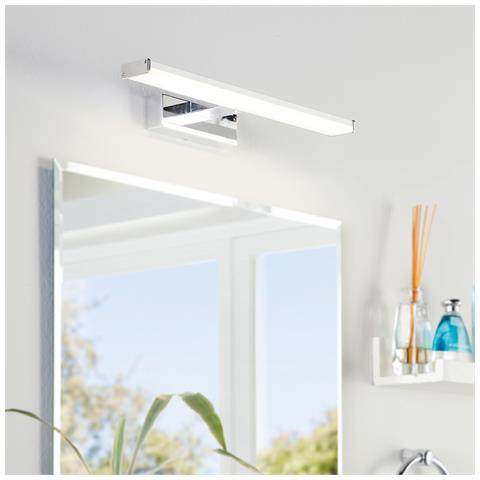 Applique Moderna Pandella 1 Piccola Led Alluminio Cromo E Argento - Foto 1