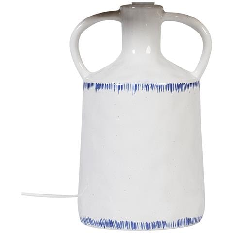 Lampada Da Tavolo Larissos Ceramica Bianco - Foto 6