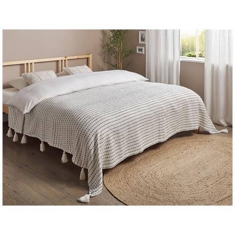 Copriletto Cotone Bianco Sporco 220 X 240 Cm Modar - Foto 1