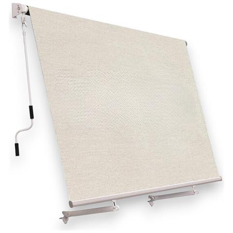 Tenda Da Balcone Para Sole A Caduta 300x250 Cm Tinta Unita Beige Con Profili In Alluminio - Foto 1
