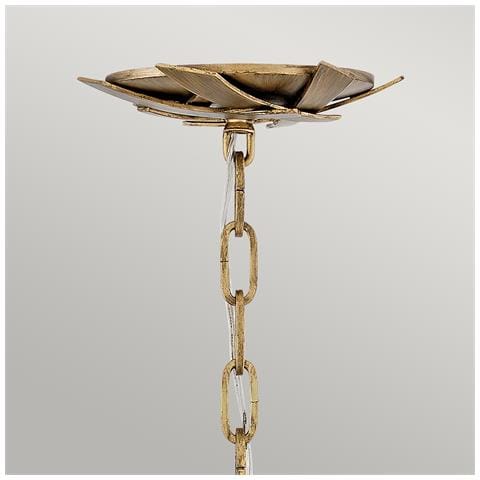 Lampadario Industrial Nordico Vida Acciaio Oro Brunito 13 Luci E14 - Foto 2