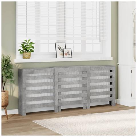 Copertura Termosifone Grigio Cemento 205x21,5x83,5 Multistrato - Foto 1