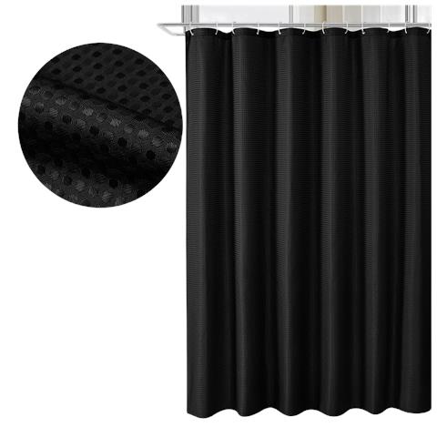 Tenda Da Doccia Impermeabile Per Bagno Black M - Foto 1