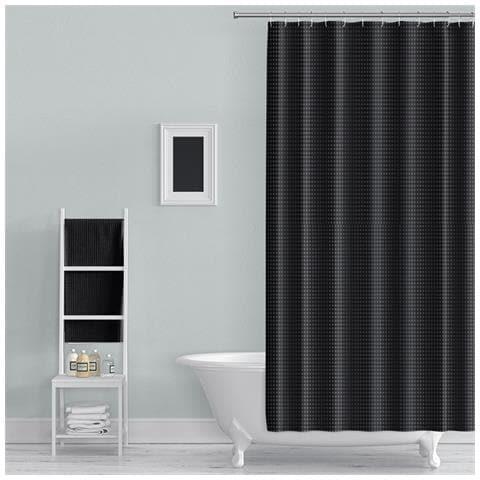 Tenda Da Doccia Impermeabile Per Bagno Black M - Foto 2