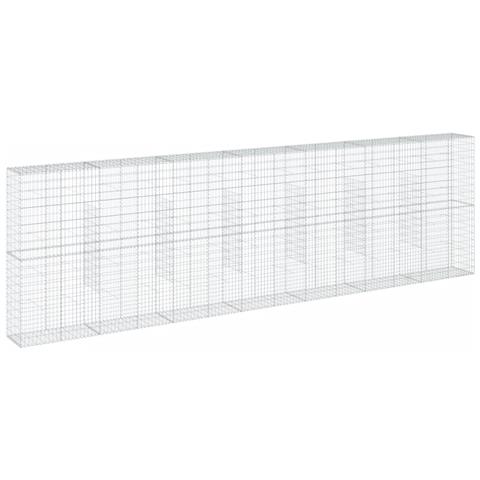 Cesto Gabbione Con Copertura 700x50x200 Cm Ferro Zincato - Foto 2