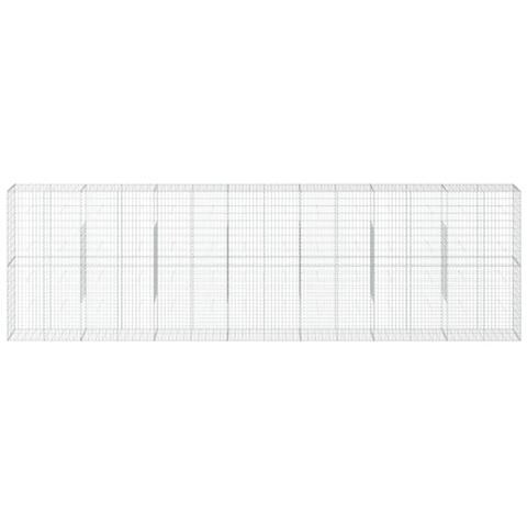 Cesto Gabbione Con Copertura 700x50x200 Cm Ferro Zincato - Foto 3