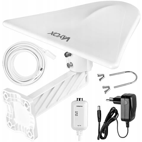 Antenna Esterna Digiactiv 4g Lte Vhf Uhf Va0022 Bianco Vayox - Foto 1