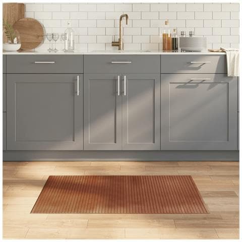 Tappeto Rettangolare Marrone 60x100 Cm In Bambù - Foto 1