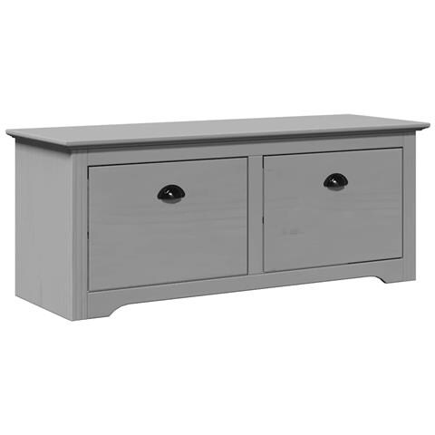 Panca Da Ingresso Bodo Grigia 114x40x45 Cm - Foto 2