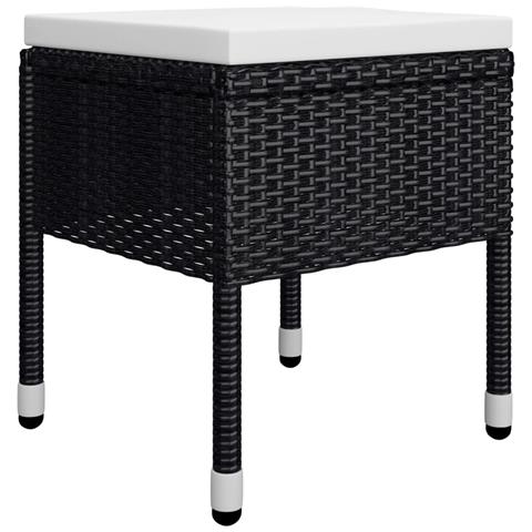 Set Mobili da Pranzo per Giardino 5 pz Nero - Foto 9