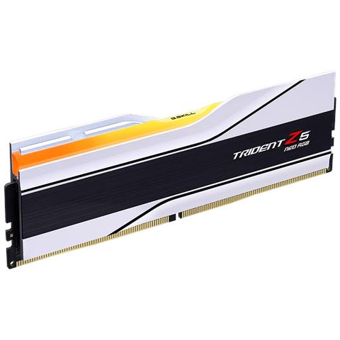 Memoria Trident Z5 Neo RGB 64 GB (2x32 GB) DDR5 6000 MHz CL36 Non-ECC Formato DIMM 288-pin Colore Bianco con RGB - Foto 1