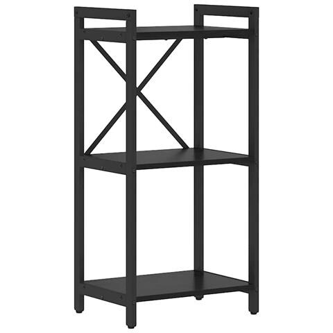 Libreria Rovere nero 40 x 30 x 83 cm Legno multistrato - Foto 1