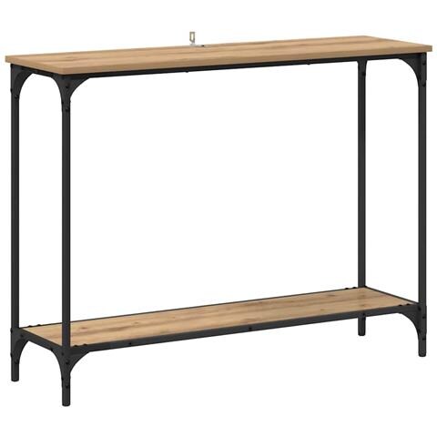Tavolo consolle rovere artigianale 101 x 30.5 x 75 cm - Foto 1