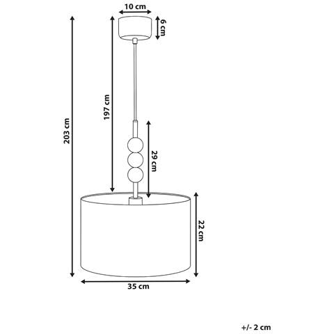 Lampadario Loky Metallo Ottone - Foto 7