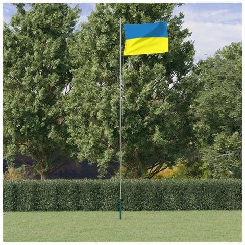Asta e Bandiera Ucraina 6,23 m Alluminio - Foto 2