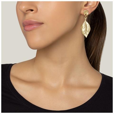 Ciondolo A Foglia Placcato Oro - Foto 2