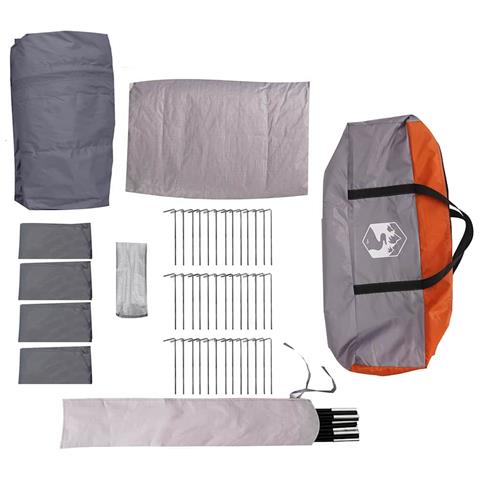 Tenda Familiare con tetto Grigio e arancione 745 x 700 x 217 cm - Foto 9