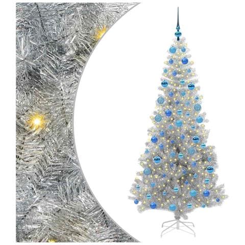 Albero di Natale con 300 LED con supporto Argento 180 cm PET - Foto 1