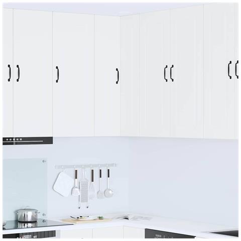 Pensile cucina Bianco 57 x 57 x 100 cm Legno multistrato - Foto 2