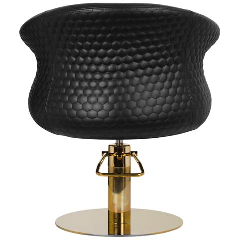 poltrona parrucchiere Wersal oro-nera - Foto 4