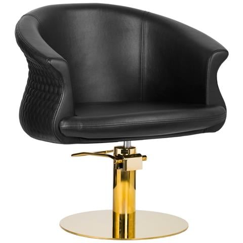 poltrona parrucchiere Wersal oro-nera - Foto 1