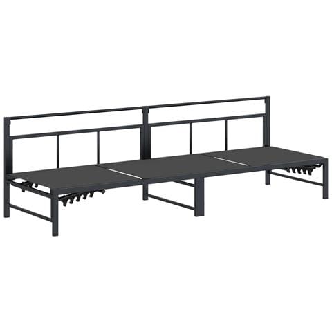 Lettino da sole Nero 200 x 62 x 59,5 cm Textilene - Foto 1