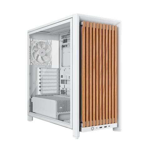 FRAME 4000D WOOD RS Midi Tower Legno, Bianco - Foto 1