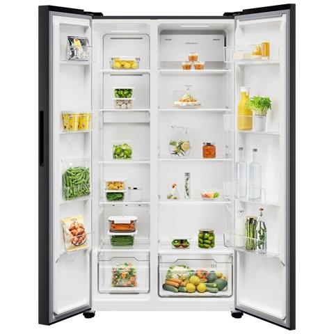 Frigorifero Side by Side Serie 600 Nero 177 cm NoFrost Classe E EAT6ME53K0 - Foto 1