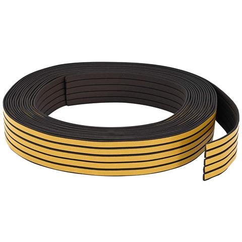 Nastro adesivo per finestre Nero 9 x 3 mm 12 m Schiuma EPDM - Foto 2
