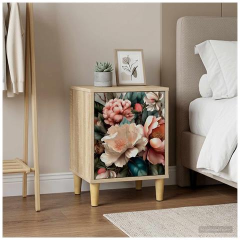 Armadio da Notte BORNE 2 pz Rovere Sonoma 36 x 33 x 50 cm - Foto 2