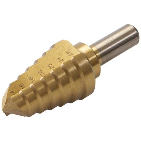 763594 Fresa A Gradino Rivestita In Titanio Hss 14 - 26 Mm - Foto 1