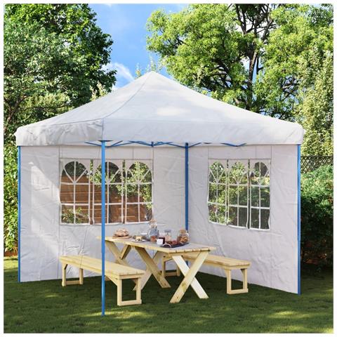 Parete Per Tendostruttura In Pe 2pz Con Finestra Bianco - Foto 2