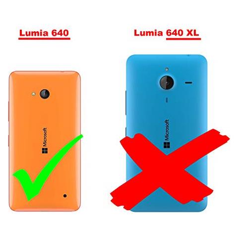 Custodia Compatibile Con Nokia Lumia 640 In Oro Rosato Nero - Coperchio Protettiva Con Chiusura Magnetica, Funzione Stand E Tasca Per Le Carte - Foto 2