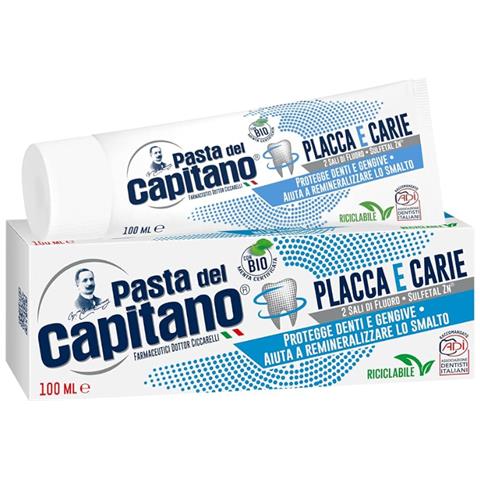 01.068692- 12 Confezioni Pasta Del Capitano Dentifricio 100ml Placca E Carie Protegge Dent - Foto 2