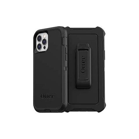 Cover per iPhone 12 / iPhone 12 Pro Defender, resistente a shock e cadute, cover robusta, testata 4x vs norme MIL-STD 810G, Nero - Foto 1