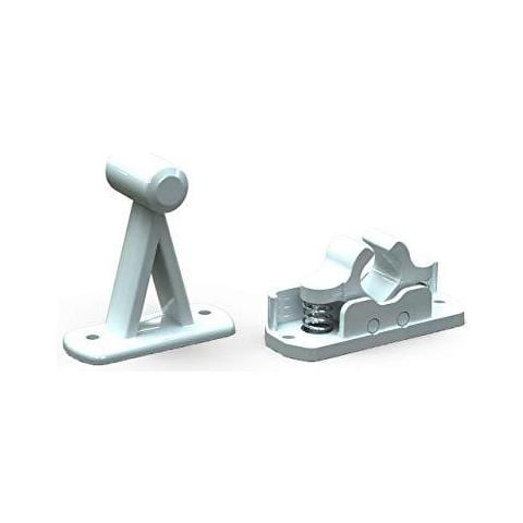 Bianco Sprung Porta Fermo Holder Cattura Clip Caravan Motorhome Barca Static - Foto 2