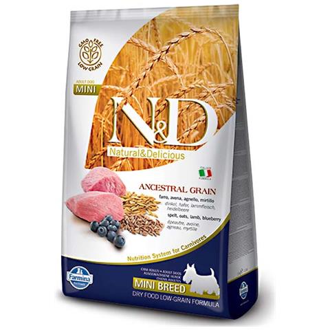 Cibo per Cani N&D Low Grain Adult Mini Agnello e Mirtillo 2,5 kg - Foto 1
