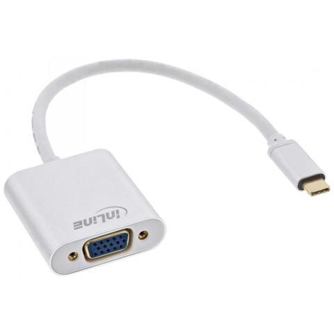 Convertitore Video Usb Type-c Maschio A Vga Femmina, Silver, 0,2 M - Foto 2
