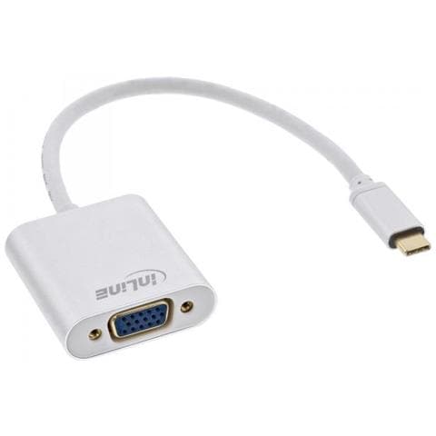 Convertitore Video Usb Type-c Maschio A Vga Femmina, Silver, 0,2 M - Foto 3