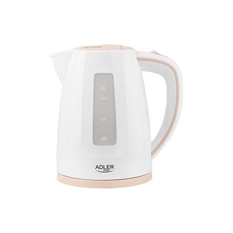 Bollitore Ad 1264 Standard, 2200 W, 1,7 L, Plastica, Bianco, Base Girevole A 360° - Foto 1