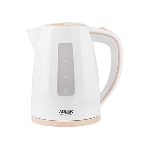 Bollitore Ad 1264 Standard, 2200 W, 1,7 L, Plastica, Bianco, Base Girevole A 360° - Foto 9